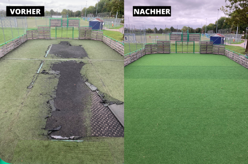 Kunstrasenreinigung und -reparatur, Gröbenzell